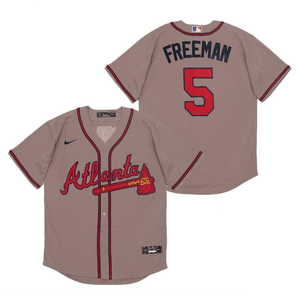 Braves 5 Freddie Freeman Gray 2020 Nike Cool Base Jersey,We sell and wholesale Braves 5 Freddie Freeman Gray 2020 Nike Cool Base Jersey on line form chian!